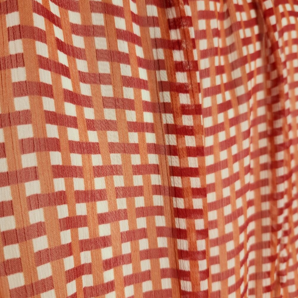 LC Lauren Conrad Knot-Sleeve Ruffle Wrap Dress NWT Size M - Picture 9 of 11